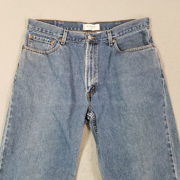 Levi's 550 jeans men's 38x30 relaxed fit straight blue denim pants - Picture 2 of 12